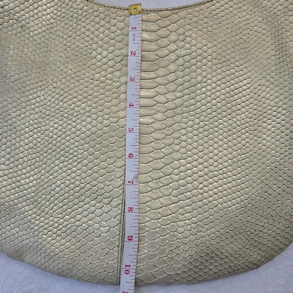 Devi Kroell for Target Gold Snake Embossed Hobo Shoulder Bag Faux Leather Purse